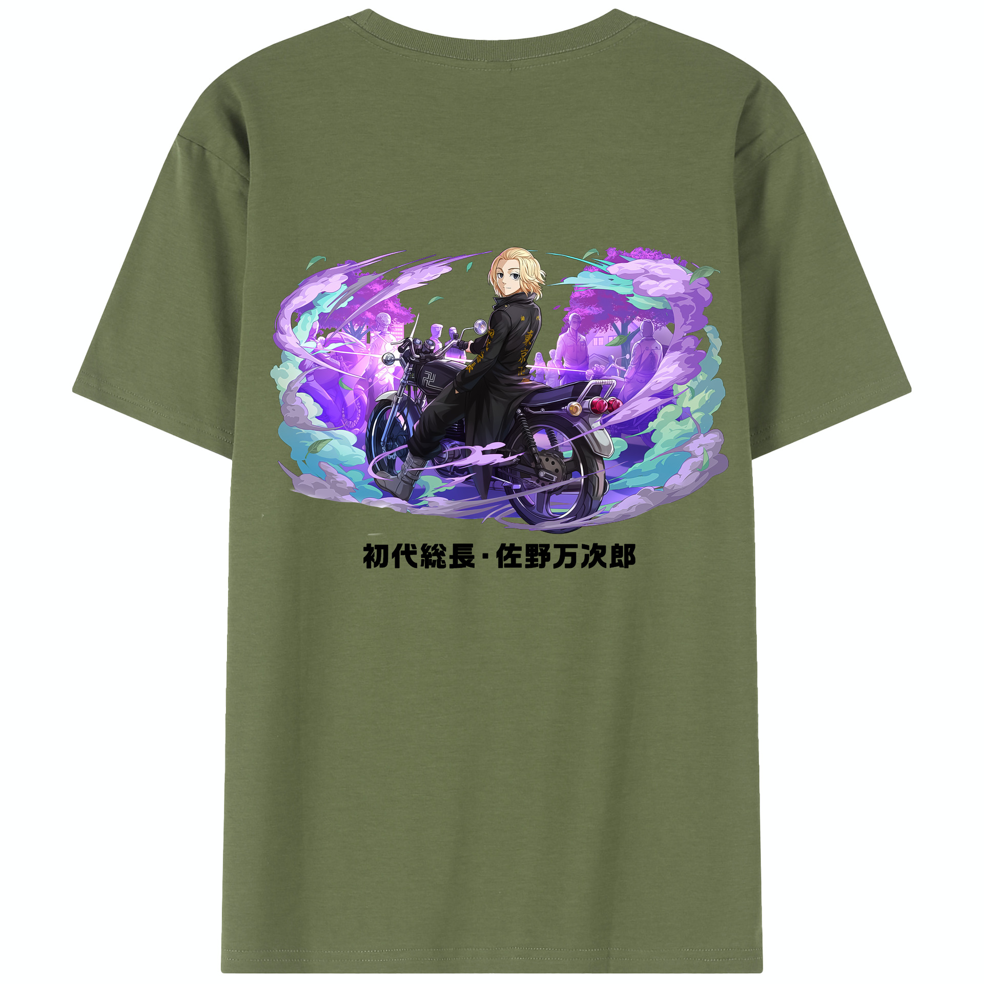 （画像用） 東京リベンジャーズ Tokyo Revengers 綿100％半袖Tシャツ（背面プリント）